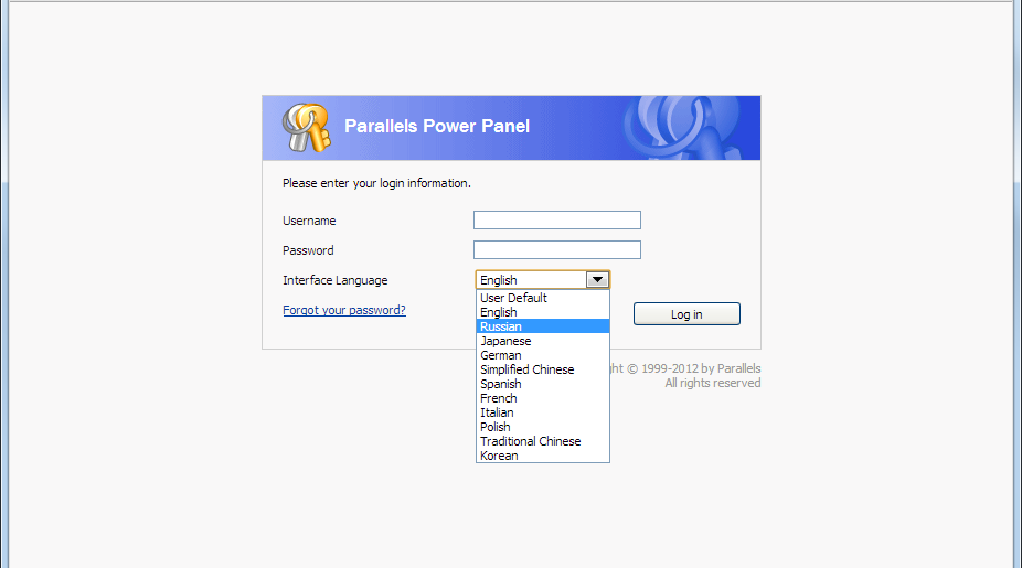 логин_пароль для входа в панель управления